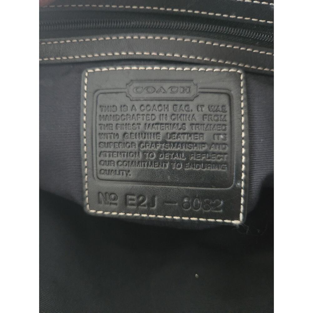 COACH - Vintage Medium Tote Bag All Over Print C Black - Picture 5 of 6